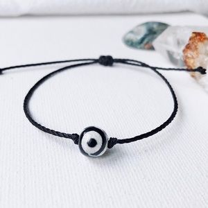 Agate Evil Eye Stone Bracelet